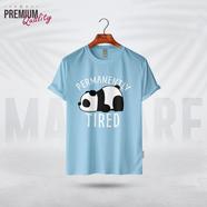 Manfare Premium Graphics T Shirt Turquoise Color For Men - MF-415