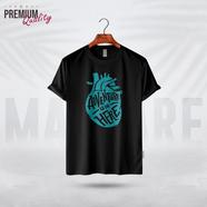 Manfare Premium Graphics T Shirt black Color For Men - MF-236