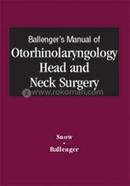 Manual of Otorhinolaryngology Head and Neck Surgery CD-ROM