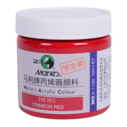 Maries Acrylic Color Paint Jar For Professional Artists Crimson Red - 100ml 