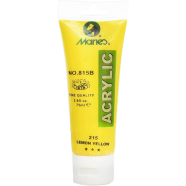 Maries High Quality Acrylic Colour Lemon Yellow 75 ml 