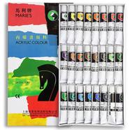 Maries acrylic paint set 24 color 12ml Professional student
