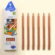 Marko Rainbow color 6pcs 4 In 1 Colors Colored Pencil Artist Mixed Wood Rainbow Pencils For Drawing Art Supplies