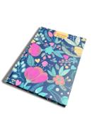 Matador Note Book (Floral Deep Blue) - (1 Pcs)