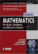 Mathematics For B.Sc. Students - Differential Equations | Mechanics