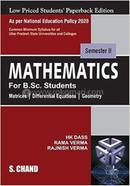 Mathematics for B.Sc. Students - Matrices | Differential Equations | Geometry