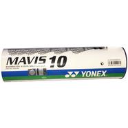 Mavis 10 Badminton Shuttle Cock Nylon 6pcs White