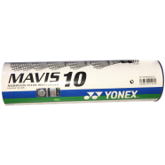 Mavis 10 Badminton Shuttle Cock Nylon 6pcs White