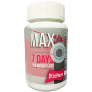 Max Slim 7 Days Diet Slimming Capsule, Male/Female Fat Weight Loss Supplement - 30 Capsules