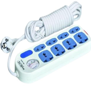 Maxline Extension Socket 2 Pin Multiplug 8 Port Power Strip With 10 Meter Cable - ML 0455