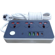 Maxline ML-804 4 USB Fast Charging Multiplug Power Strip image