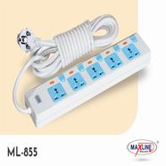Maxline ML-855 5 Port Multi Extension Socket -5 Miter Wire