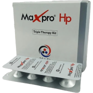 Maxpro Hp20 mg Plus 1000 mg Plus 500 mg 4's Strip Tablet