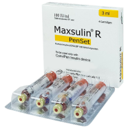 Maxsulin R Penset 100 IU per mili Penset 3 mili Penset