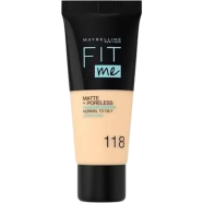 Maybelline Fit Me Matte Poreless Foundation - Nude 118 - 47702