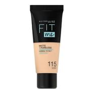 Maybelline Fit Me Matte and Poreless Foundation 115 Ivory - 47699
