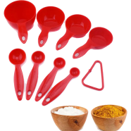 Measuring Spoons Plastic Measuring Cups 8 Pcs set