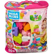 Mega Blocks Toy-60PK-Assorted In Bag-Basic - 930609