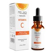 Melao Natural Vitamin C Serum For Face Organic Anti Aging Topical Facial Serum 30ml