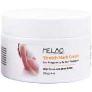 Melao Stretch Mark Cream 120gm For Pregnancy And Scar Removal Treatment With Cocoa And Shea Butter Belly Moisturizer