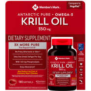 Member’s Mark Antarctic Pure Omega-3 Krill Oil 350mg - 180 Softgels