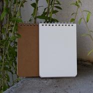 Memo Book White and Silver Double-O Ring Notebook 2-Pack
