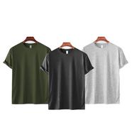 Mens Premium Blank T-shirt -Combo- Olive, Anthra Melange, Gray Melange