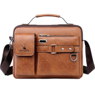 Men's Pu Leather Shoulder Bag (Brown Shape)