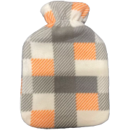 Meown 2 Liter Hot Water Bottle, Leak-Proof with Super Soft Fleece Cover - Comfort Hot Water Bag for Your Body - for Pain Relief, Cramps, icon