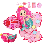 Mermaid Make-Up Set Pretend Play Useable Make Up Toys For Girls (makeupbx_porimoni_71682) - 3 Layer Set