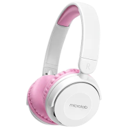 Microlab Hb21 Bluetooth Headphone Pink And White