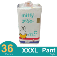 Miffy Pant system Baby Diaper (XXXL Size) (36Pcs) - XXXL-36