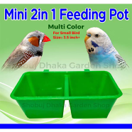 Mini 2 in 1 Feeding pot Dual Feeding Chamber Mixed Color (4inch) - 5Pcs icon