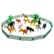 Mini Animal Zoo Animal Play Sets More Than 25 Pcs (gura_zoo_m2) Model-2 (Big size Animal Zoo) - 12 Pcs - 126172748