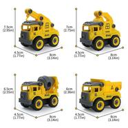 Mini Construction Toy Engineering Truck-4pcs (Any Design)