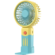 Mini Handheld Fan 3 Speed Portable Office Fan USB Rechargeable With Phone Holder