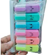 Mini Highlighter Pack 6 Pcs For School And Office