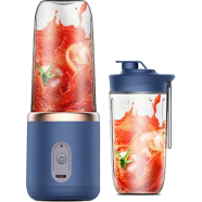 Mini Portable Blender Machine 400ml Fruit Juice Smoothie, USB Recahrable Wireless Electric Kitchen Mixer with 6 Blade