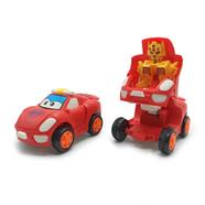Mini Racing Friction Car To Robot Toy (car_friction_robot_red) - Red