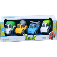 Mini Toddler Car 4pcs Set Toy Set: Friction Construction Trucks icon