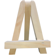 Mini Wood Display Easel Natural Craft Table Stand 8 Inchs