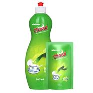 Minister Chaad Dishwashing Liquid Refill (Lemon Fresh) - 500 Ml With 250 Ml Refill FREE
