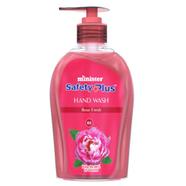 Minister Safety Plus Hand Wash Pump (Rose Fresh) - 200 Plus 50 Ml