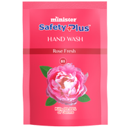 Minister Safety Plus Hand Wash Refill (Rose Fresh) - 180 Plus 20 Ml