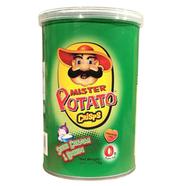Mister Potato Crisps Sour Cream and Onion 75gm Can