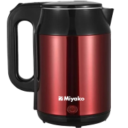 Miyako 2L Electric Kettle, Stainless Steel, BPA Free, Cordless, Fast Boiling with Auto Shut Off