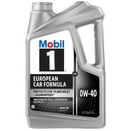Mobil 1 European Car Formula 0W-40 Full Synthetic Motor Oil 4.73L/5Quart