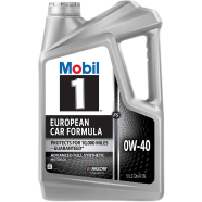 Mobil 1 European Car Formula 0W-40 Full Synthetic Motor Oil 4.73L/5Quart
