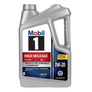 Mobil 1 High Mileage 0W-20 Full Synthetic Motor Oil 5Quart