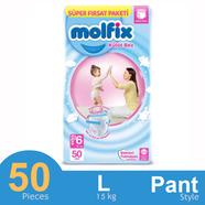 Molfix Pants System Baby Diaper (L Size) (15 kg) (50pcs)